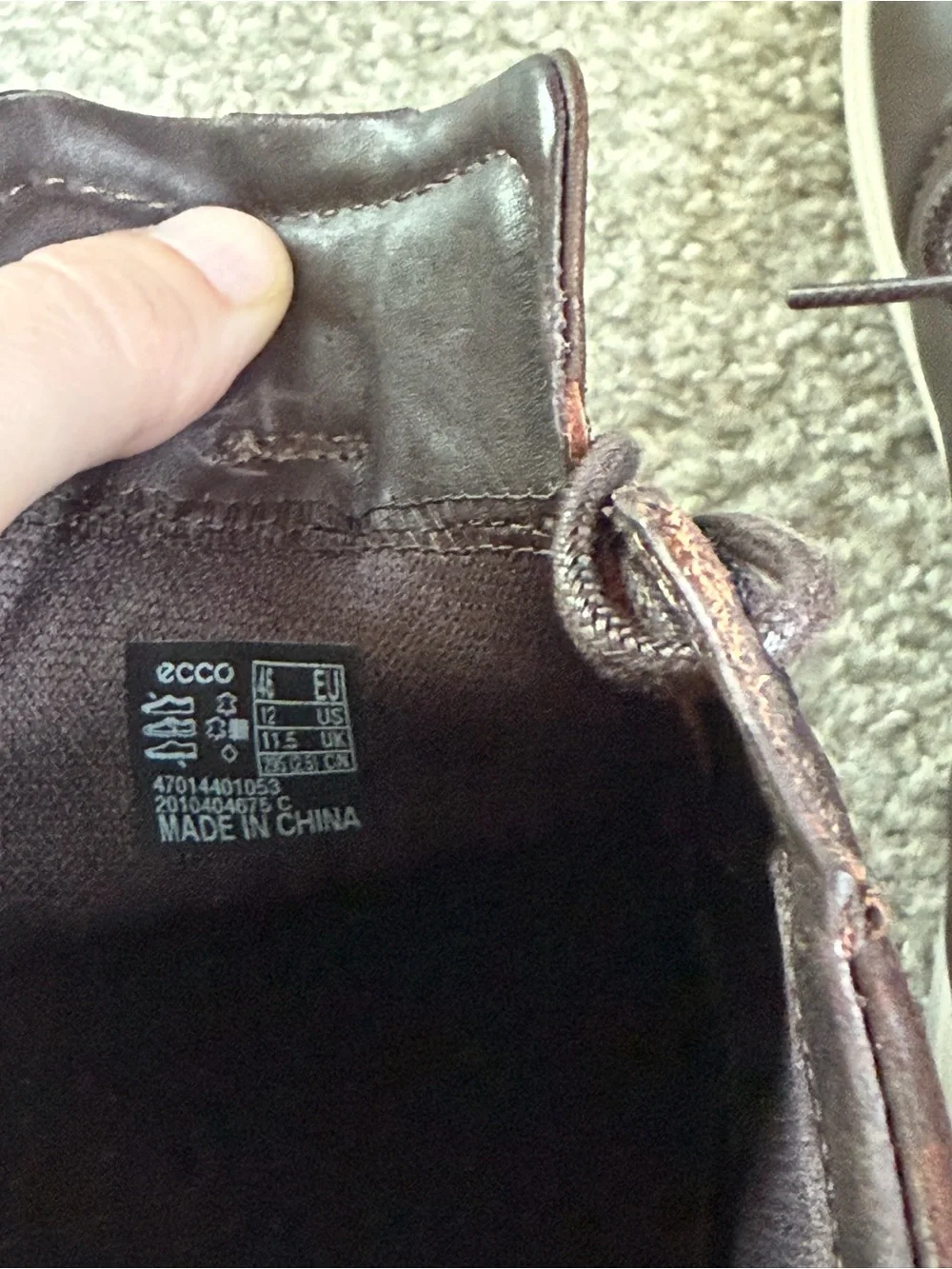 Ecco size 12